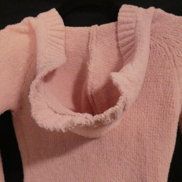 CASA NOVA - Limited Edition | medium | Pink Hooded Chenille V-Neck Sweater - Picture 11 of 15